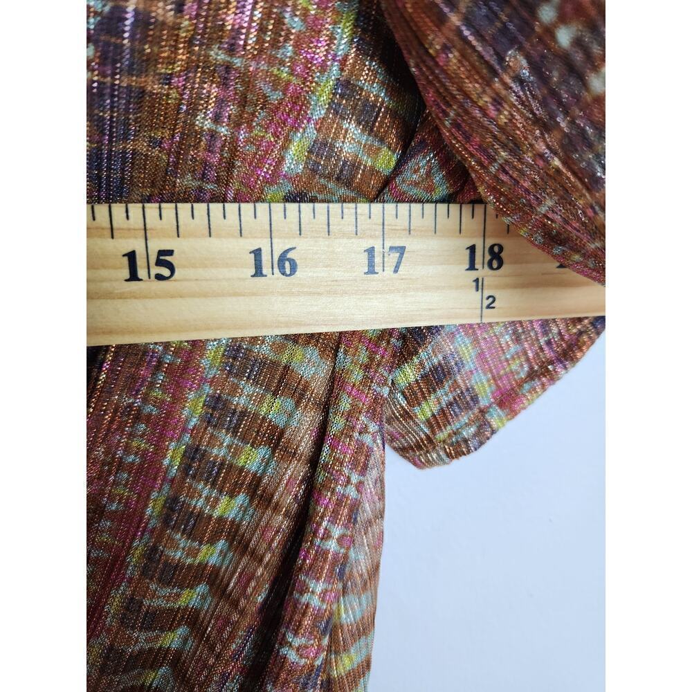 Ramy Brook Chelsea metallic ruffle tie dress no size tag, measures s 4/6 resort - Picture 8 of 11